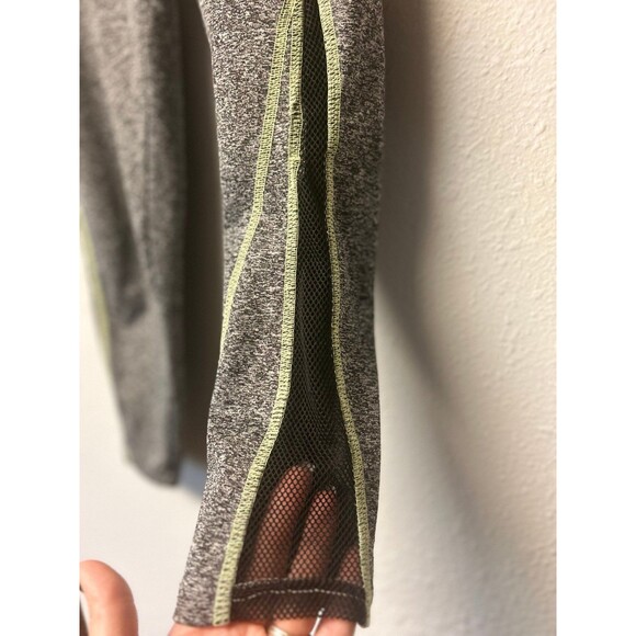 Grey and lime green Capri Leggings M - Picture 3 of 5